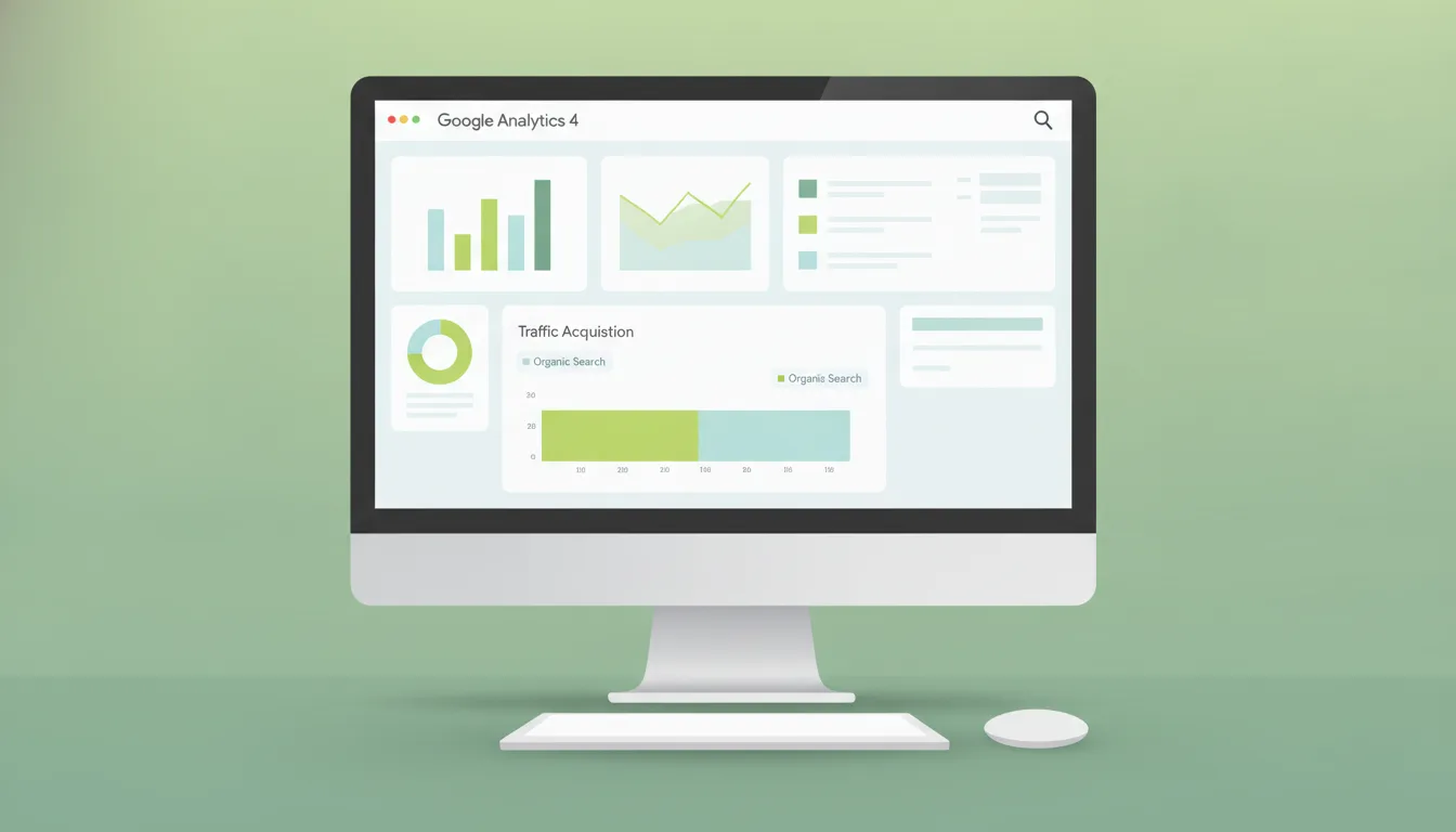 Google Analytics 4 informe adquisició trànsit orgànic cerca ressaltat